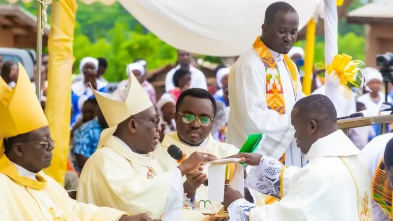 Catholic Diocese of Konongo-Mampong Ordains Seven New Priests By Bishop John Opoku-Agyemang