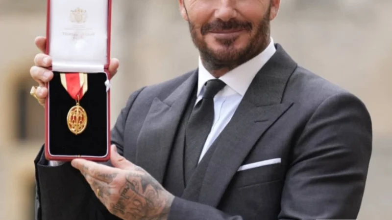 David Beckham Honoured The Title ” Sir” by the Prince Charles III
