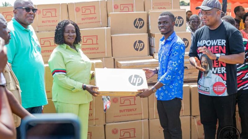 Okudzeto Ablakwa Donates Laptops, Sewing Machines, and Hairdryers to Constituents