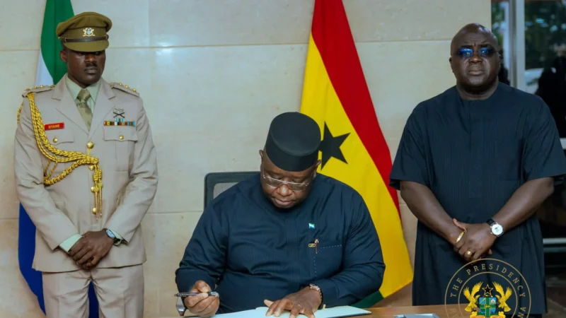 Sierra Leone’s President Maada Bio Offers Condolences to Ghana Over Helicopter Crash Victims