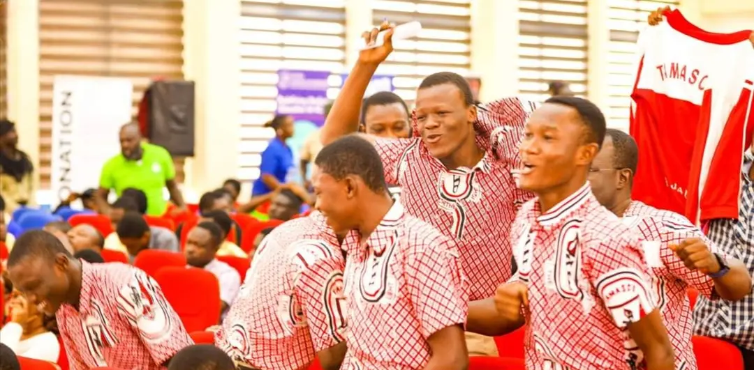 Picture of TAMASCO qualifying to semi-final in NSMQ