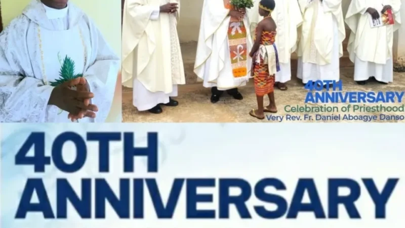 Very Rev. Fr. Daniel Aboagye Danso Marks 40 Years of Dedicated Priesthood and Sacred Music