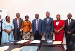 Picture on WAEC visit to GES Director General