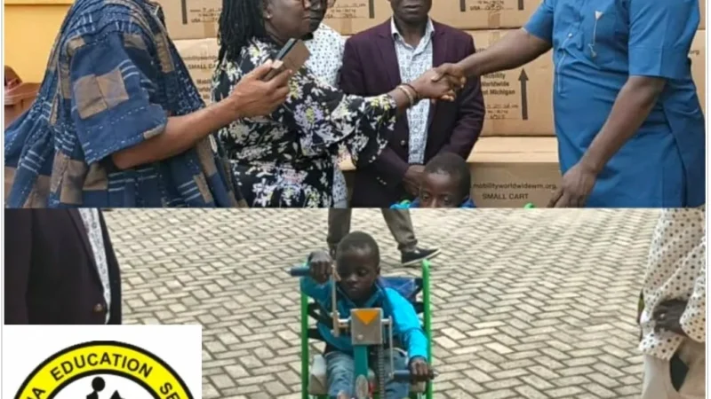 NGO Donates Mobility Carts to Support Learners with Special Needs to Ashanti Regional Education Directorate