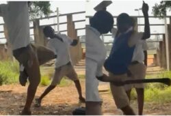 accra academy third year students flogging junior students with cutlass