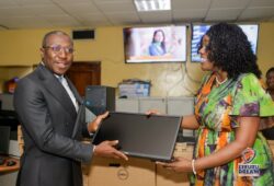 Afenyo-Markin Laptops donation to GBC image