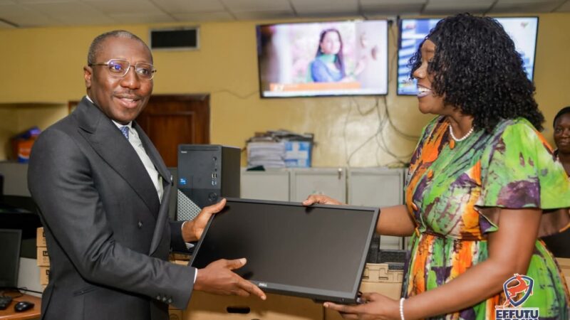 Afenyo-Markin Donates 10 Laptops and Desktop Computers to the Ghana Broadcasting Corporation