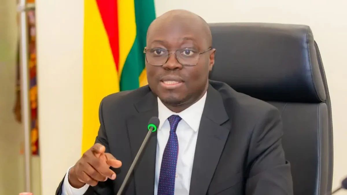 Image of Ato Forson on Cedi Appreciation
