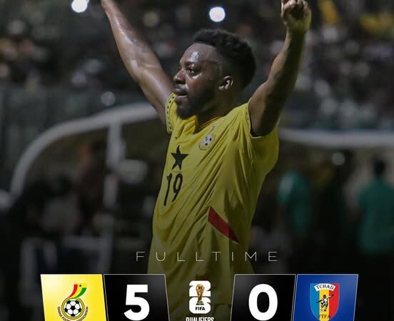 Video Highlights: Black Stars Crush Chad 5-0 in World Cup Qualifier