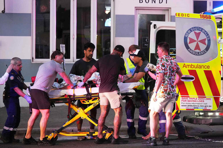 Police respond to mass shooting at Bondi Beach in Sydney, Australia
