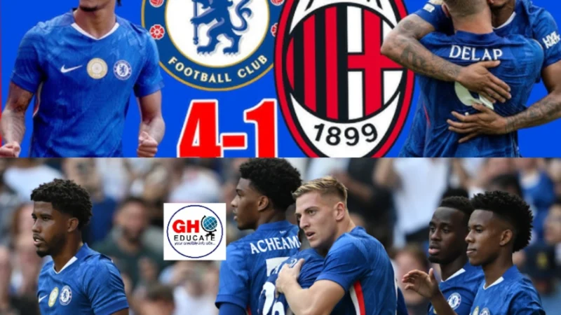 chelsea preseason with AC Milan
