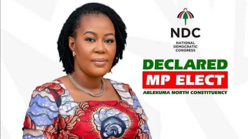 EC Declares Ewurabena Aubynn as Member of Parliament-Elect for Ablekuma North