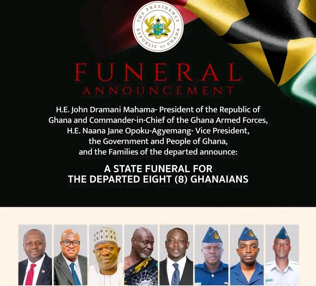 Image on State Funeral Arrangements for Eight Departed Heroes in Ghana