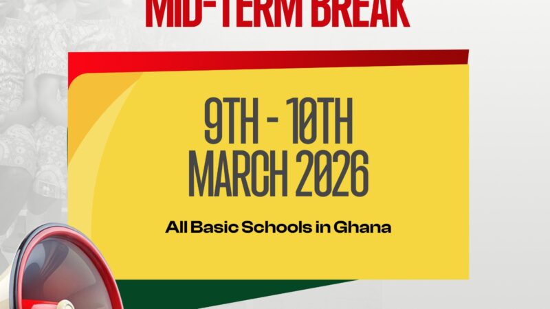 GES Announces Mid-Term Break for All Basic Schools in Ghana