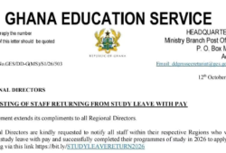 reposting of teachers from study leave