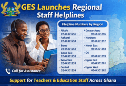 GES staff helpline numbers for all regions in Ghana