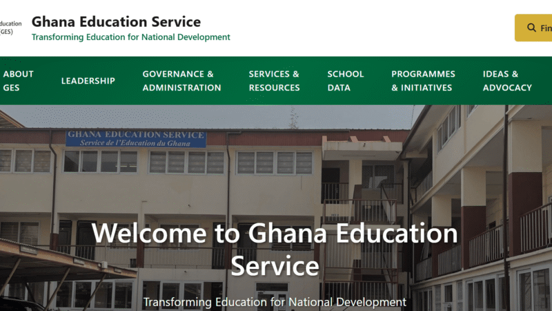 Watch : Ghana Education Service Redesigns Official Website
