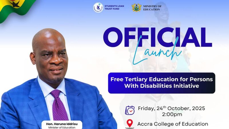 Ghana Free Tertiary Education for Persons with Disabilities image