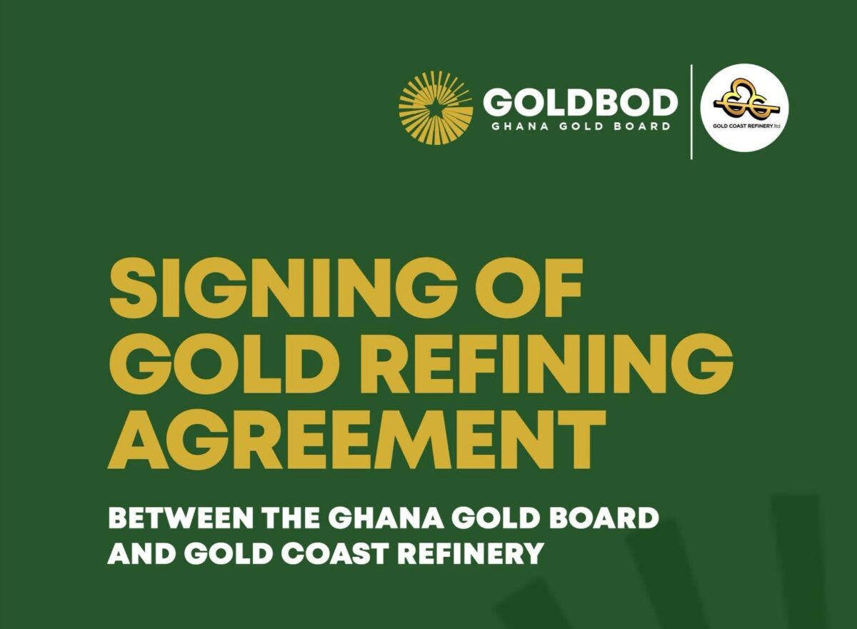 Ghana Gold Board signs Gold Coast Refinery Deal image