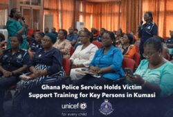 Ghana Police Service officers and UNICEF partners during a victim support training programme in Kumasi