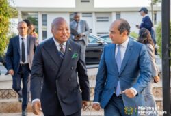 samuel okudjeto ablakwa walking alongside the foreign minister of Morocco after signing a visa-free travel deal