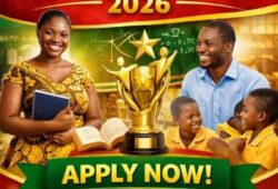 Ghana Teacher Prize 2026 application banner for teachers in Ghana