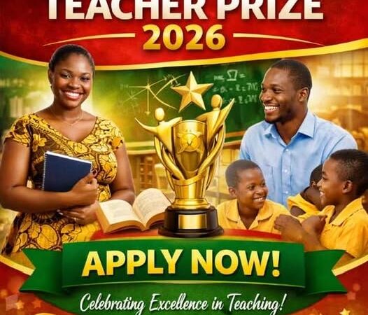 Ghana Teacher Prize 2026 application banner for teachers in Ghana