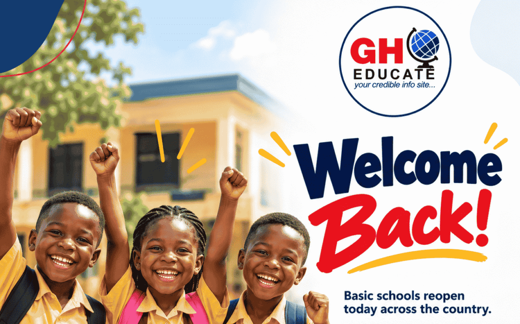 Students returning to school as Ghana's 2026/27 academic year begins.