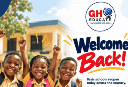 Students returning to school as Ghana's 2026/27 academic year begins.