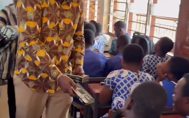 John Dumelo Distributes Mathematical Sets to BECE Candidates in Ayawaso West Wuogon