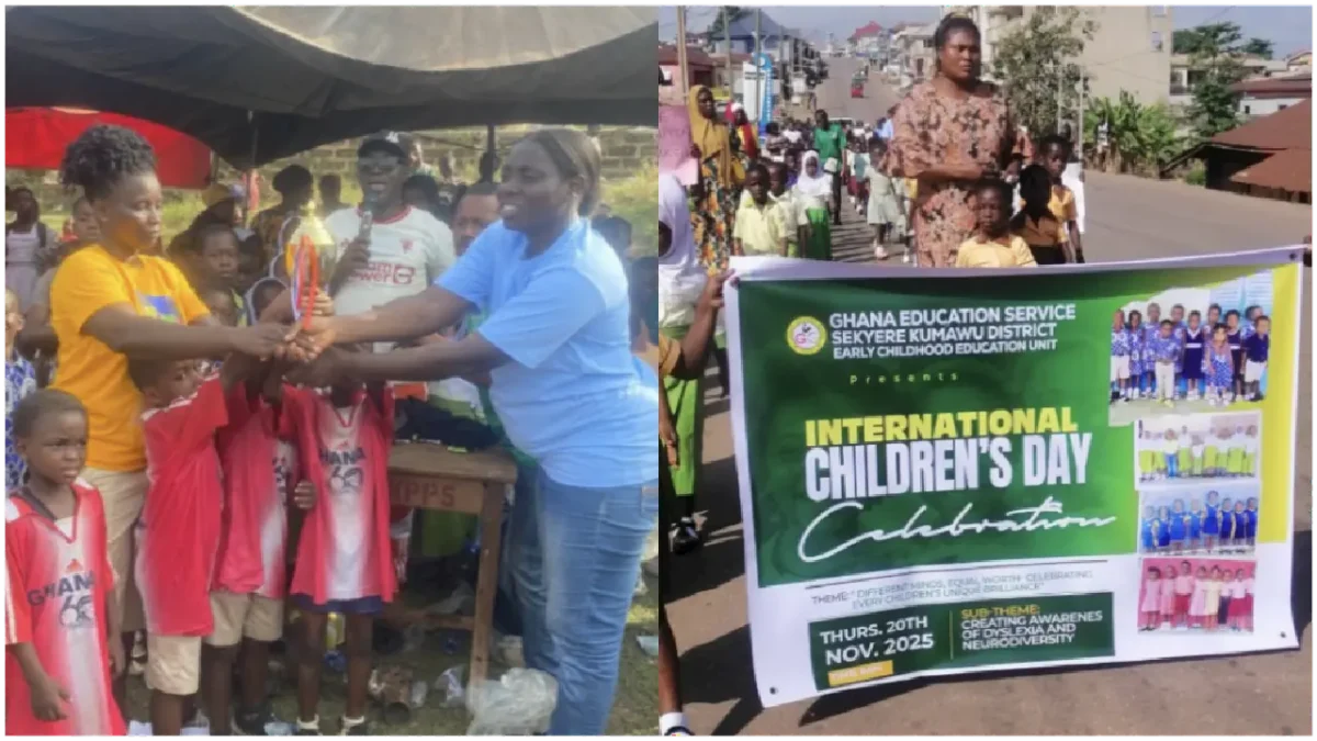 Kumawu Education Directorate Celebrate KG Learners on International Children's Day