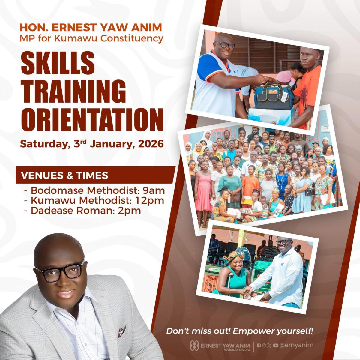 Kumawu MP, Ernest Yaw Anim Skill Training Orientation image