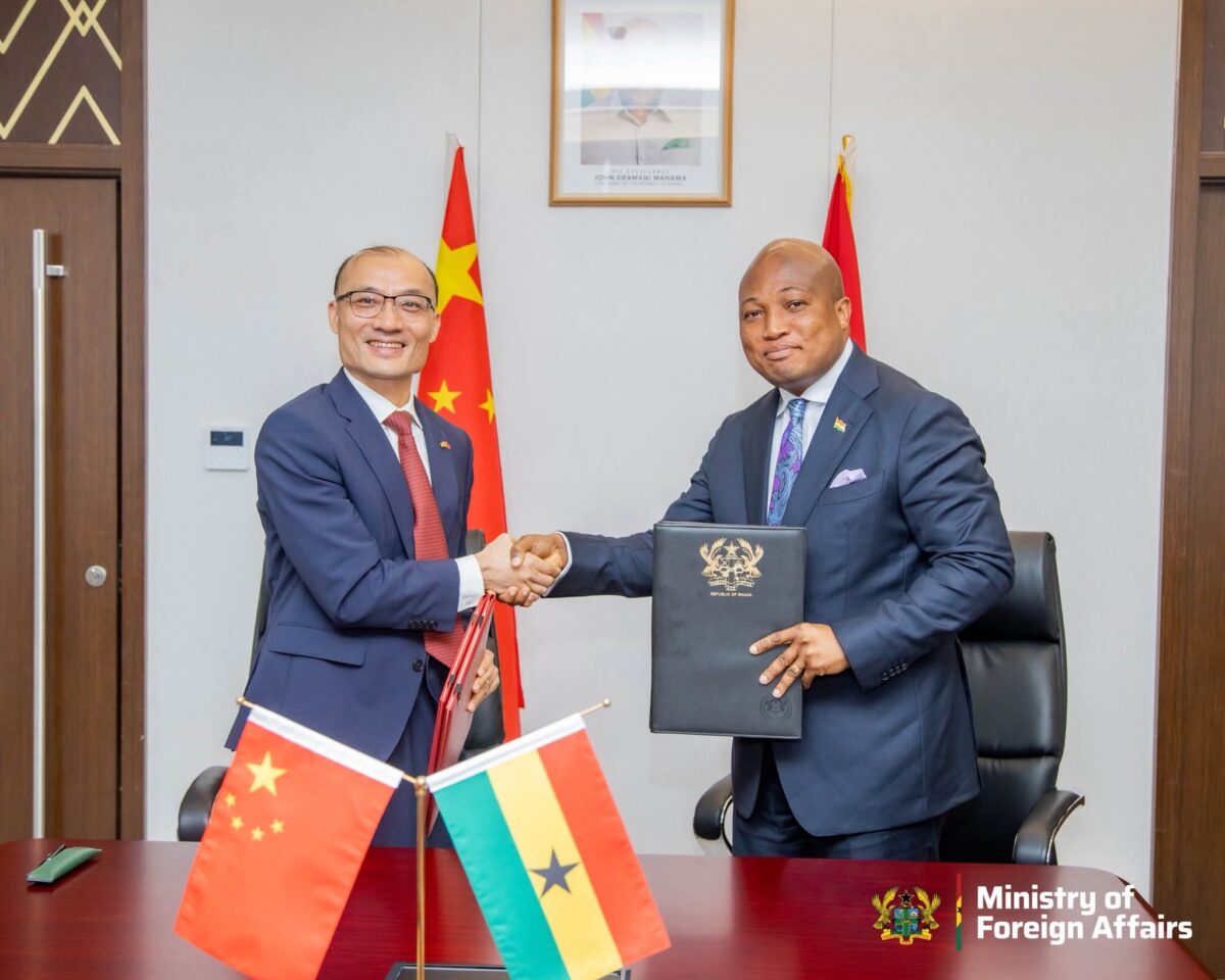 Okudzeto Ablakwa with China Ambassador