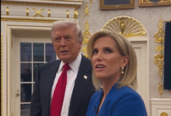 President Donald Trump confirms that the Oval Office décor is made of real gold, showcasing the luxurious presidential office interior