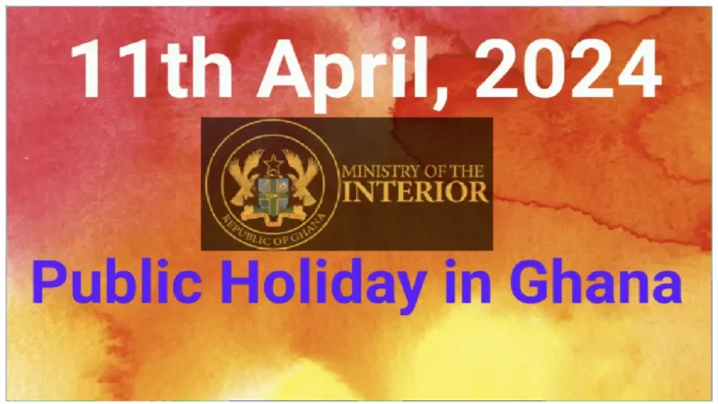 Ministry of Interior Declares Thursday, 11th April 2024, as a Public Holiday