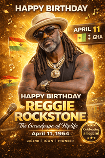 Reggie Rockstone Marks 62nd Birthday with New Song for Fans