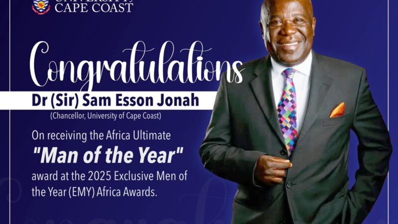 Sir Sam Jonah, UCC Chancellor, Receives Africa’s Ultimate “Man of the Year” Award
