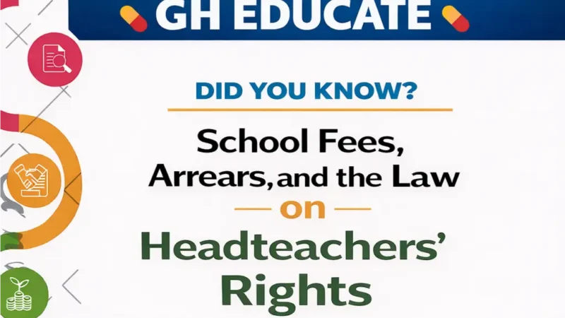 Headteachers right on school fee arreas in the Children's Acts, 1988