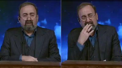 state tv presenter cries while announcing the death of iran's supreme leader ayatollah ali khamenei