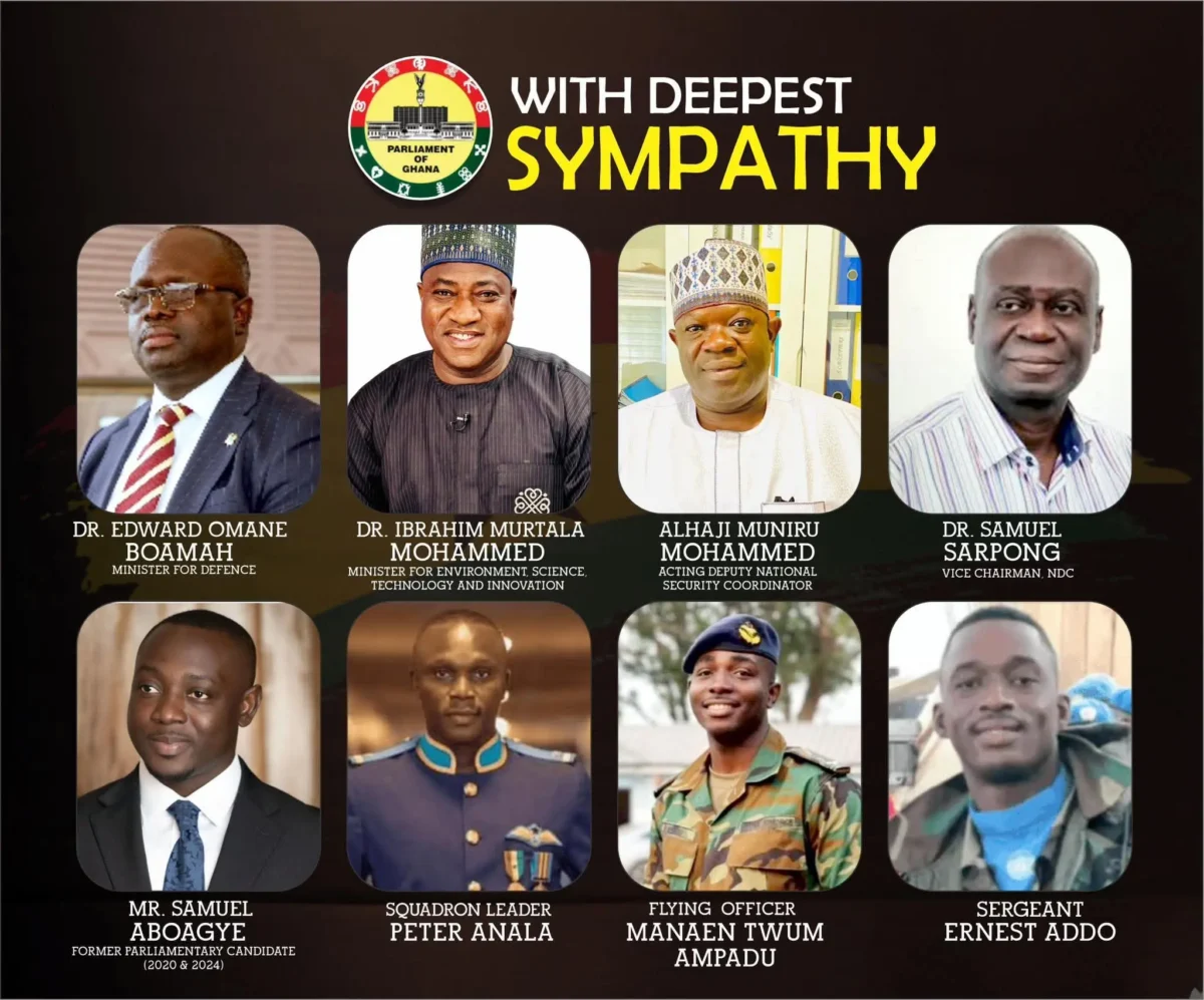 Eight Heroes Who Died in Helicopter Crash in Ghana