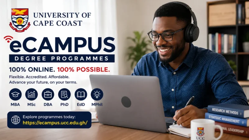University of Cape Coast eCampus: Apply for Fully Online Degree Programmes