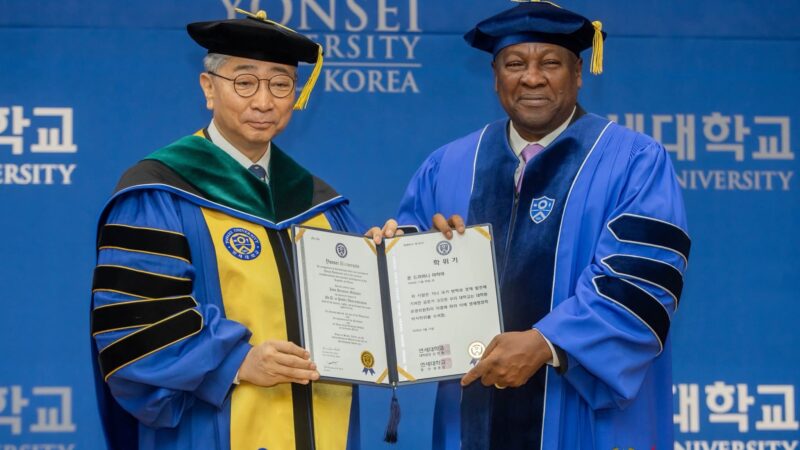 President Mahama Honorary Doctorate by Yonsei University of South Korea image