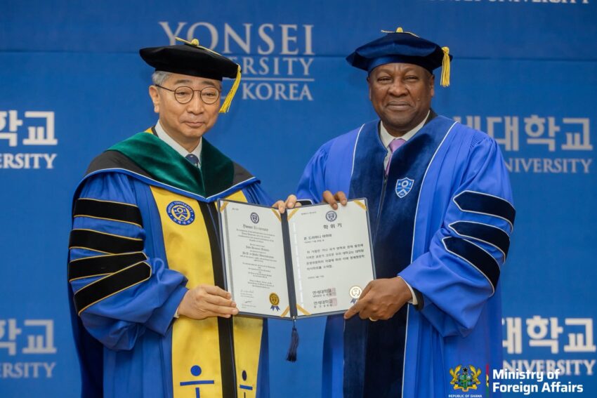President Mahama Honorary Doctorate by Yonsei University of South Korea image