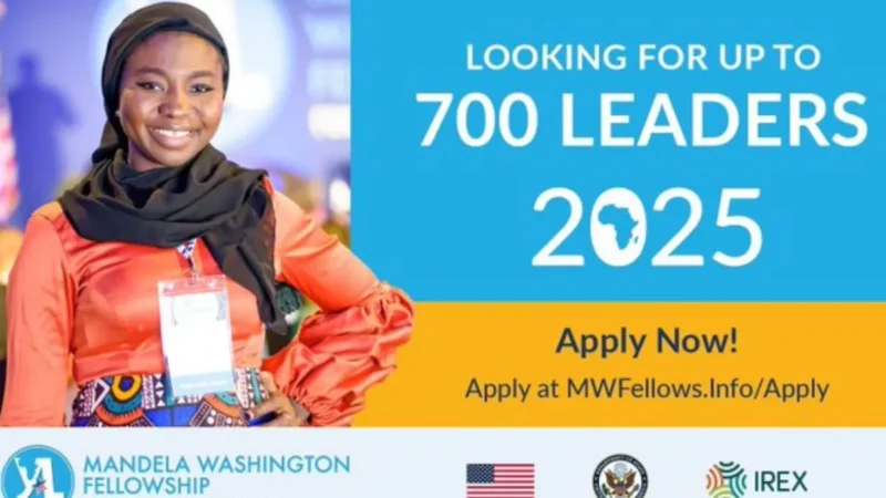 Apply Now for US Embassy’s 2025 Young African Leadership Progam